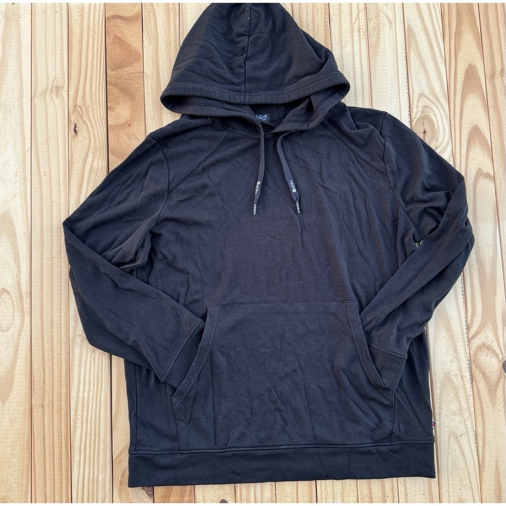Ethika Solid Black Hoodie Buttery Soft Sweatshirt‎ Mens Large